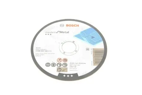 Круг відрізний 125x1,6x22,23 мм BOSCH 2 608 603 165