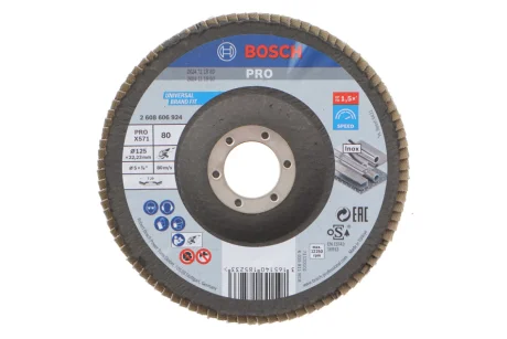 Круг зачистной 125x5x22,23 мм P80 Best for Metal BOSCH 2 608 606 924