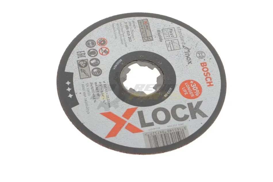 Круг відрізний 125 x1x22,23 мм X-LOCK Standard for Inox BOSCH 2 608 619 262 (фото 1)