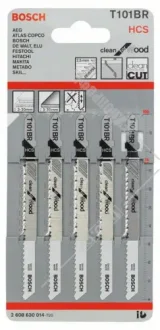 Полотно змінне для елетролобзиків T101BR 5ШТ. BOSCH 2 608 630 014