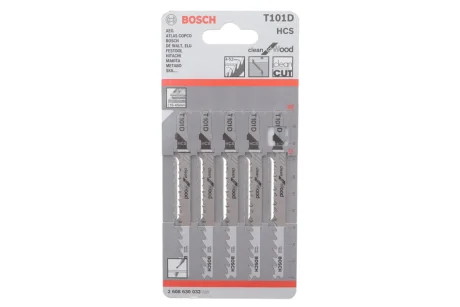 Полотно змінне для елетролобзиків T101D 5ШТ. BOSCH 2 608 630 032