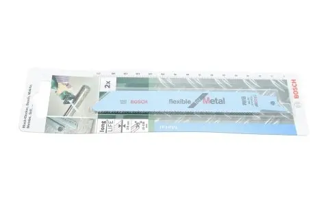 Полотно сменное для сабельной пилы S 922 B (к-кт 2 шт.) для алюминия и мягких металлов (150mm/зуб 2 мм) BOSCH 2 609 256 705