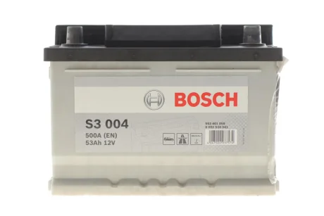 Акумулятор 12В/53Аг/500А/13,41кг BOSCH DSC_0 092 S30 041