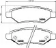 Колодки тормозные дисковые (комплект 4 шт) BREMBO P 09 014 (фото 1)
