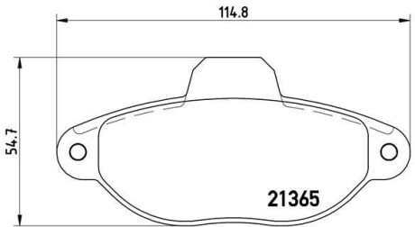 Гальмiвнi колодки дисковi BREMBO P23054