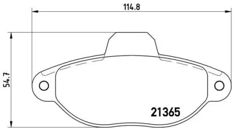 Гальмiвнi колодки дисковi BREMBO P23054