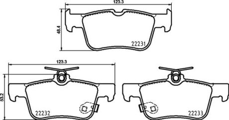 Гальмiвнi колодки дисковi BREMBO P24217