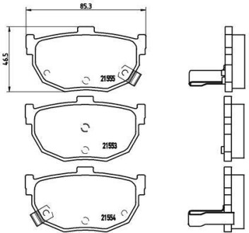 Тормозные колодки дисковые передние BREMBO P30003 (фото 1)