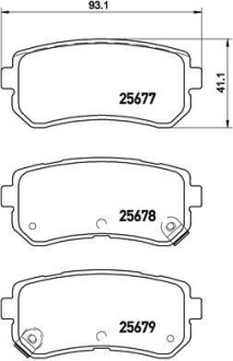 Гальмiвнi колодки дисковi BREMBO P30068