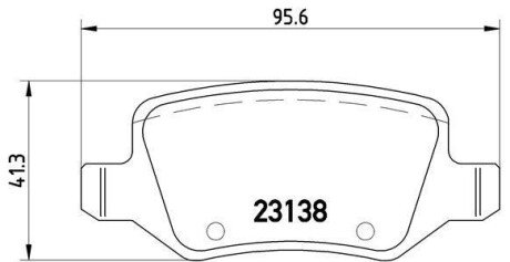 Гальмiвнi колодки дисковi BREMBO P50090