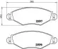 Гальмівні колодки дискові передні Peugeot 206,306 1.1-1.9 93- BREMBO P61063 (фото 1)
