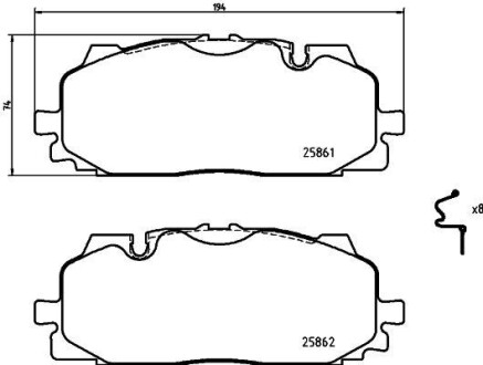 Колодки тормозные дисковые BREMBO P 85 165