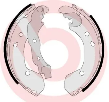 Гальмівні колодки барабанні BREMBO S56 510 (фото 1)