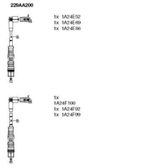 Высоковольтные кабели BREMI 229AA200