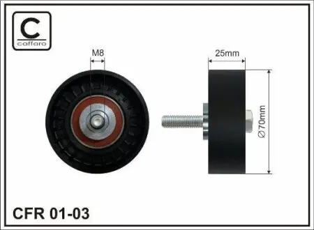 Ролик ременя привідного MB 103/104 2,6-3 CAFFARO 01-03