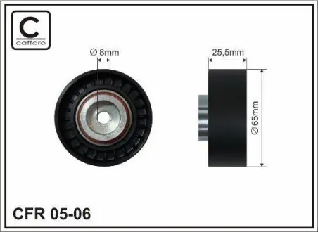 Ролик приводного ремня Ford Transit 2.0TDCI/DI 01-/Mondeo 00- CAFFARO 05-06