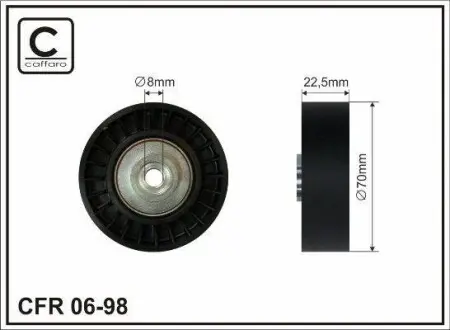 Ролик ременя привідного Bmw E36/E34/E39 2,5 TD CAFFARO 06-98