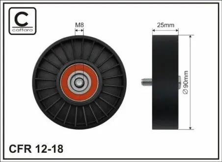 Ролик ременя привідного Citroen/Fiat/Lancia/P CAFFARO 12-18 (фото 1)