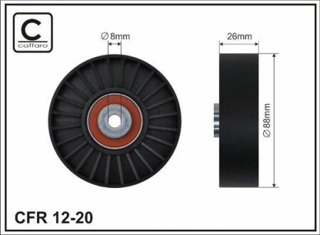 88,3x8x26 Ролик паска приводного Volvo/Renault CAFFARO 12-20