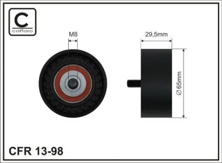 Ролик ремня приводного MB Klasa E(W211) 2.2CDI/2.7CDI 02- CAFFARO 13-98