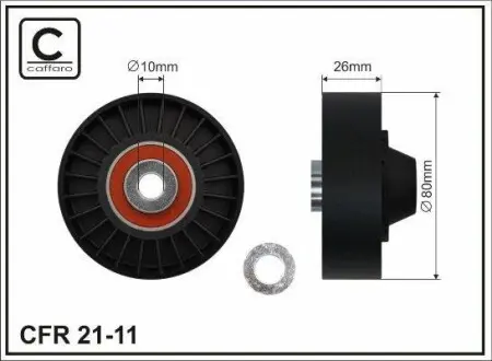 Ролик приводного ремня Fiat/Alfa Romeo/Lancia CAFFARO 21-11