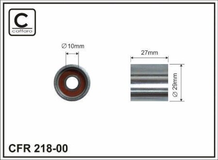 29x10x27 Ролик паска приводного Audi/Skoda/VW 1.8T 95- CAFFARO 218-00 (фото 1)