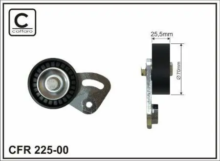 Ролик приводного ремня BMW 3 (E36), 5 (E39), 7 (E38) 1.7D/2.5D 01.95-05.04 CAFFARO 225-00