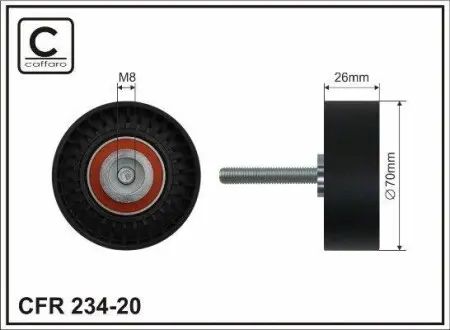 Ролик ремня приводного Ford Mondeo 1.8/2.0/2.0TDCI 00- CAFFARO 234-20