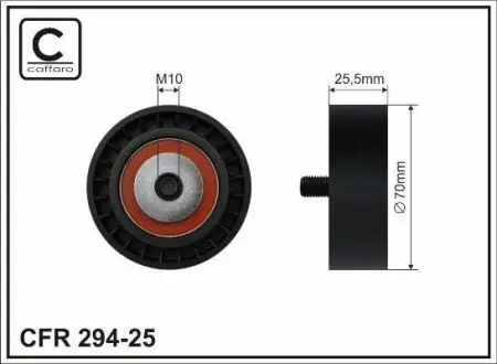 Ролик ременя привідного Bmw E34/E36 1,8-2,5 91- CAFFARO 294-25