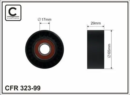 Ролик ремня поликлинового Renault/Opel 2.0dCi, 2.3CDTi CAFFARO 323-99