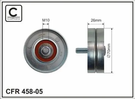 Ролик ремня поликлинового Jeep Cherokee 2.5-2.8 CRD 4x4 01-08 CAFFARO 458-05