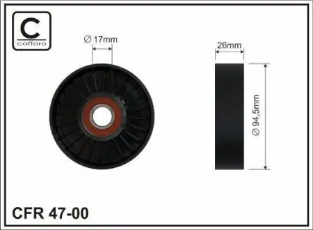Ролик ремня приводного W202/W210/W220/W140/W163 CAFFARO 47-00