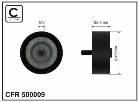 Ролик ремня приводного MB C/E/M- class 2.0/2.2/2.5 CDI CAFFARO 500009