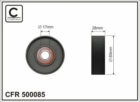 Ролик ременя привідного Nissan X-Trail 01- CAFFARO 500085