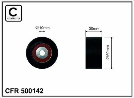 Ролик ремня приводного CITROEN C3 1.4 HDI CAFFARO 500142