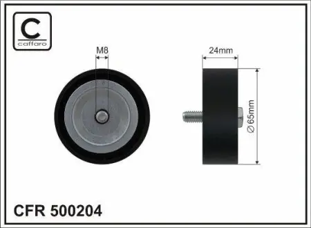 Ролик ремня приводного Ford C-Max/Fiesta/Focus/Transit 1,0L 12- CAFFARO 500204