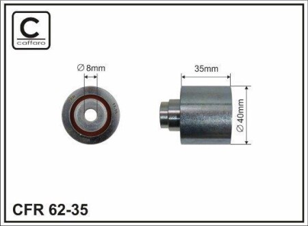 40x8x35 Ролик паска приводного Audi/Ford/Seat/Skoda/VW CAFFARO 62-35