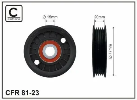Ролик приводного ремня VW Passat 1,9 TDI 96.03-00.11 CAFFARO 81-23