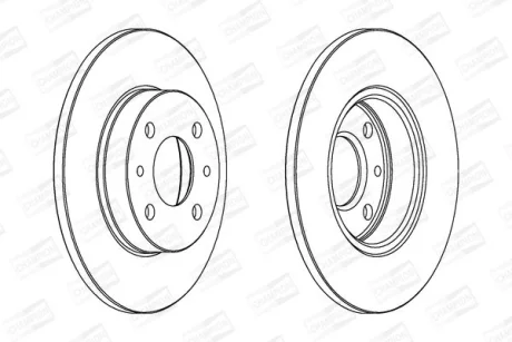 Диск гальмівний CHAMPION 561380CH