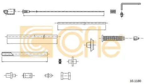 Трос газа Fiat Scudo 96- COFLE 10.1180