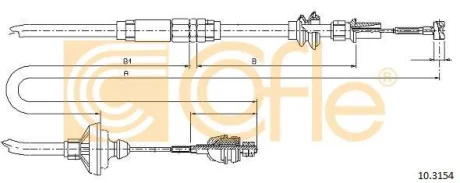 Трос зчеплення COFLE 103154