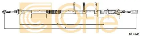 Трос ручного тормоза перед. Citroen Jumper 2.0-3.0 HDI 06- (2296/1981mm) COFLE 10.4741
