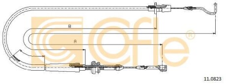 Трос газа VW Passat D/TD 88- COFLE 11.0823