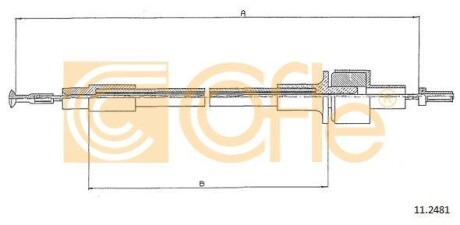 Трос зчеплення Ford Sierra 1,3/1,6 COFLE 11.2481