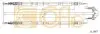 Трос ручного гальма задній L 1774/1749 Opel Zafira 1.6/1.8/2.0/2.2/1.7CDTi/1.9CDTi 05> COFLE 11.5867 (фото 1)