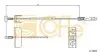 Трос ручного гальма(середній) L 1190mm Opel Vivaro 2.0 16V, 1.9DTI 08.01, 2.5DTI 05.03- COFLE 11.6802 (фото 1)