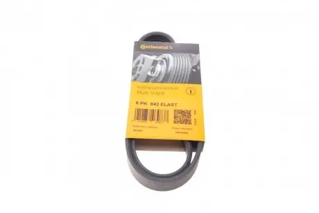 Ремінь поліклиновий Contitech 6PK842 ELAST
