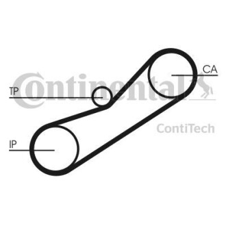 Ремень зубчатый (дл. 60-150) Contitech CT1042