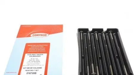 Комплект болтов, головка цилиндра CORTECO 016720B