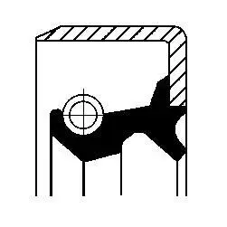 Сальник дифференциала CORTECO 12011647B